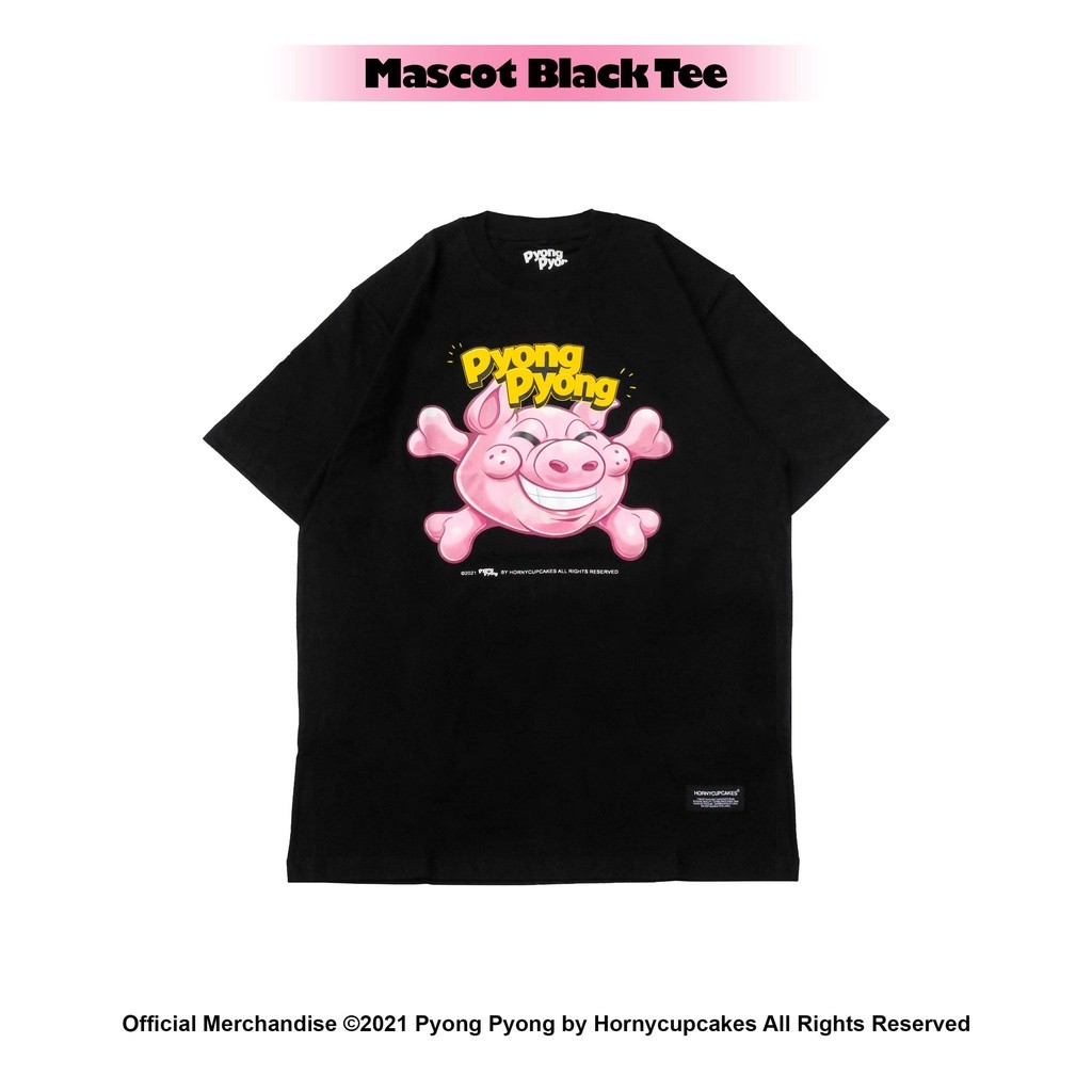 (COD) Hornycupcakes X Pyong Pyong - Mascot Black T-shirt