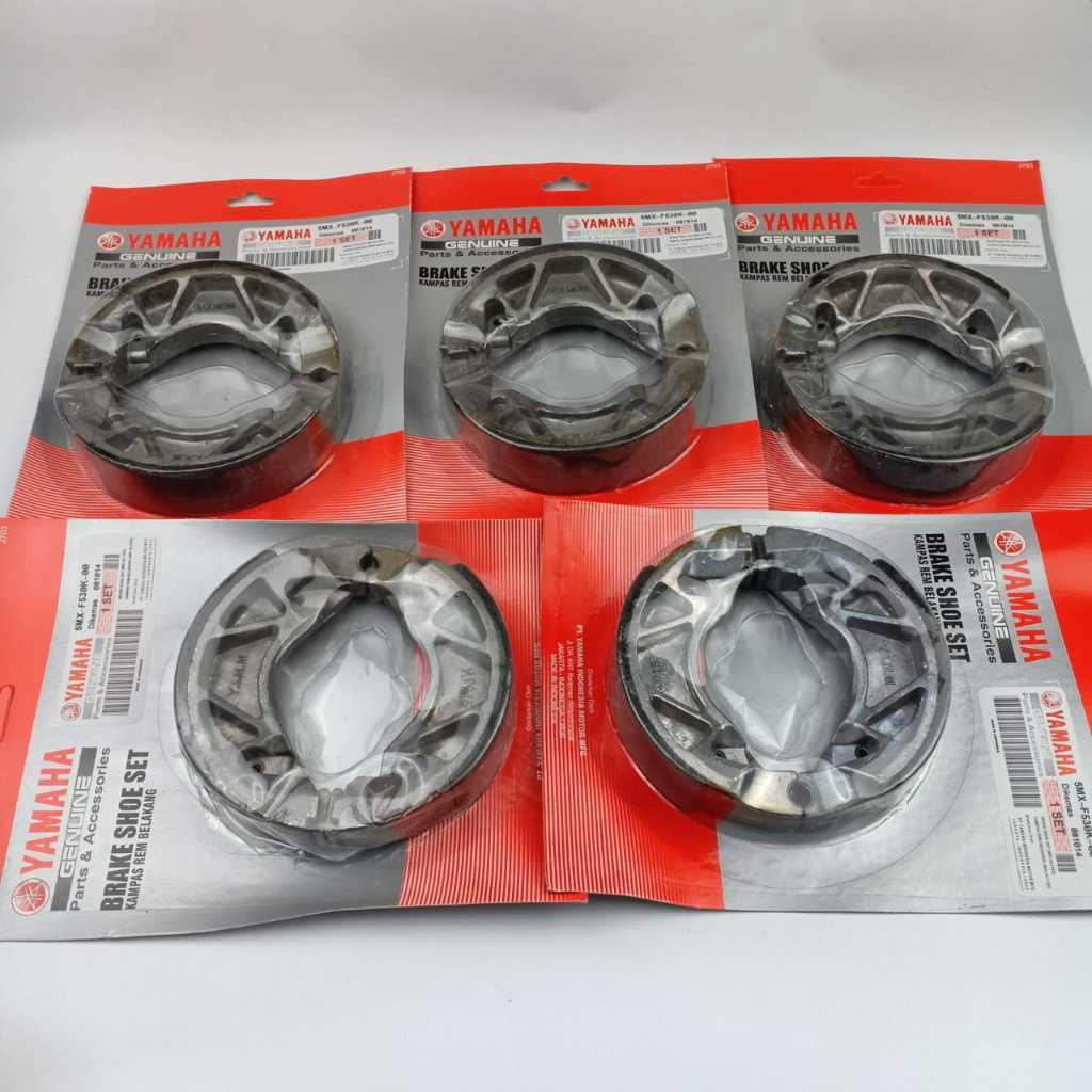 kampas rem belakang mio - kampas rem belakang yamaha vixion new - tromol Vixion 5MX original