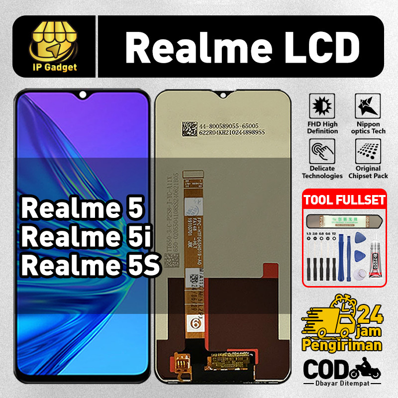 ORIGINAL LCD Realme 5 LCD Realme 5i / 5S Fullset ORI HP Asli Touchscreen Layar Sentuh HP COD