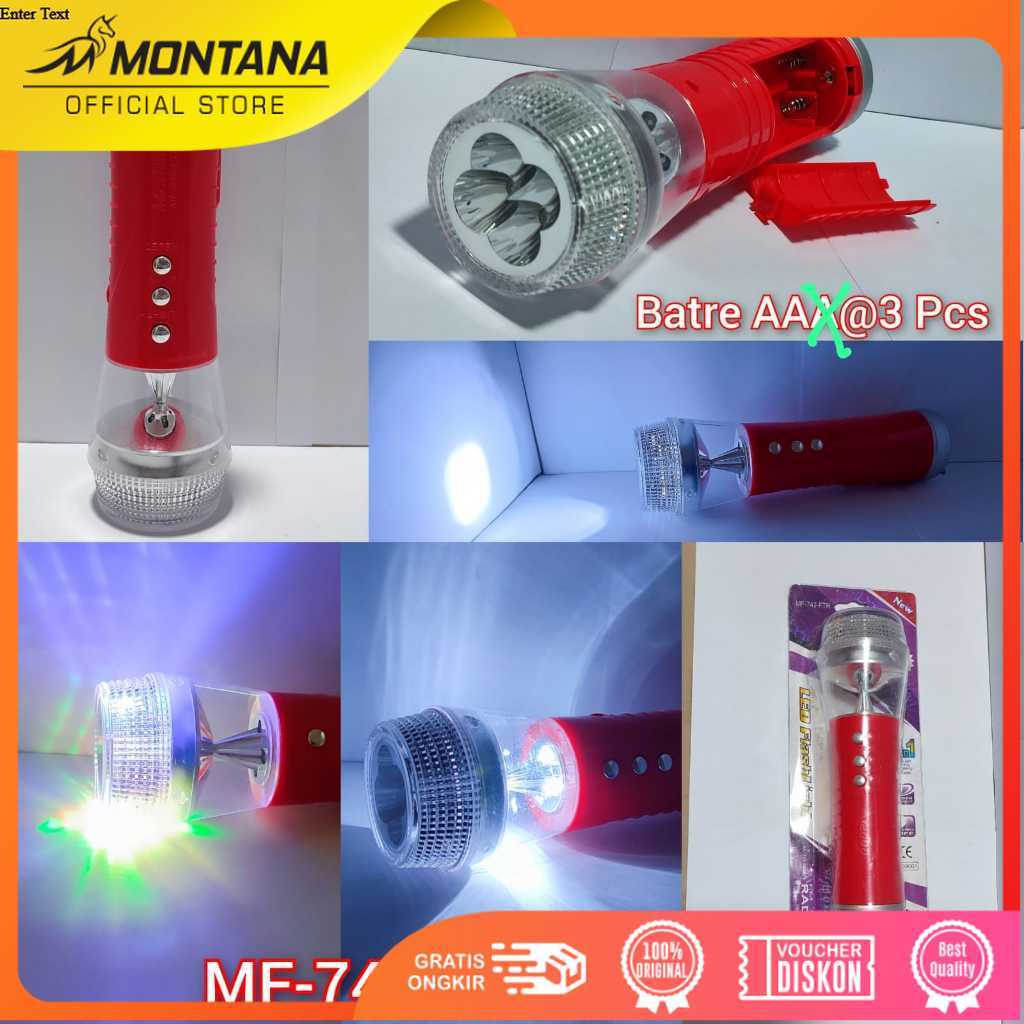 MONTANA x M2000 Senter Kepala dan Senter Tangan Flaslight & Headlamp Riject Judge By Picture