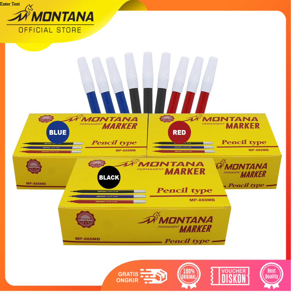 Montana Spidol Marker Permanent Kecil/ Spidol Permanent/ MP-888 RETAIL