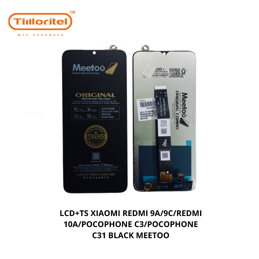 [LCD HP] LCD TOUCHSCREEN REDMI 9A / 9C / REDMI 10A / POCOPHONE C3 / POCOPHONE C31 FULLSET HAMPIR MIR