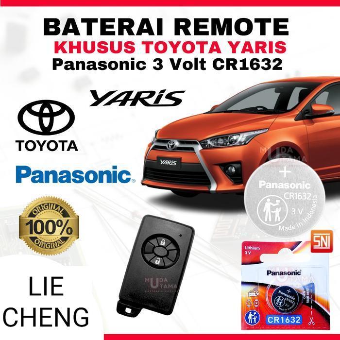 LC Baterai Remote YARIS - ORIGINAL PANASONIC CR1632 | Battery Remote TOYOTA YARIS | Baterai Kunci Re