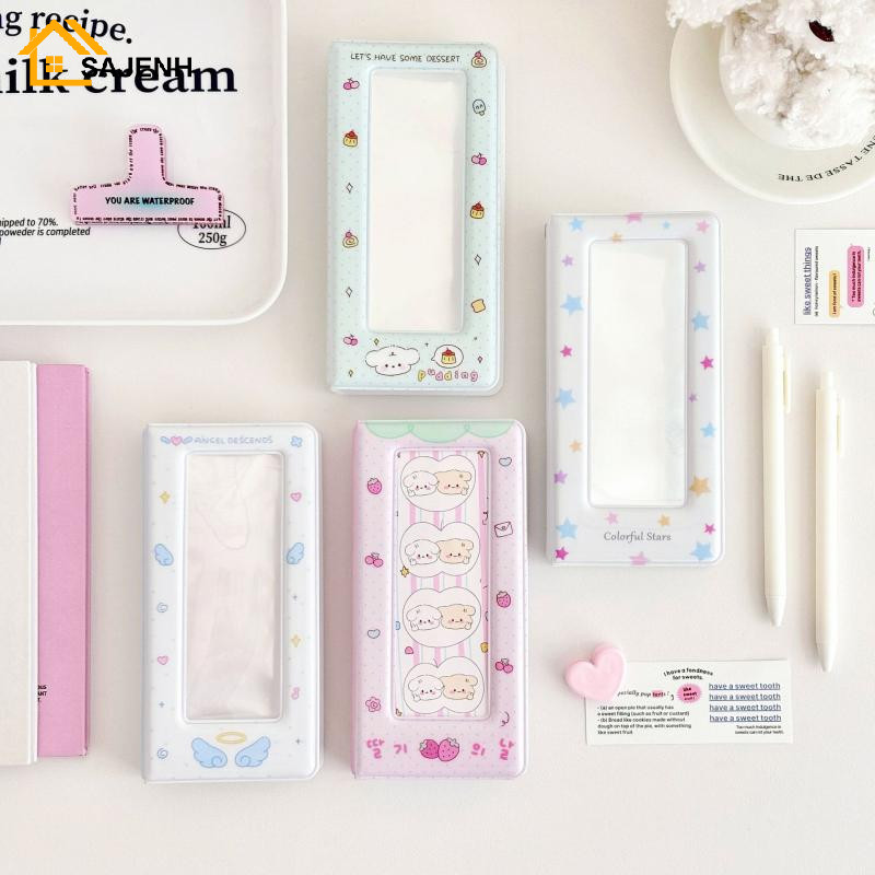 Cute Life 4 Cut Photo Collection Book Star Minimalist Sstyle Idol Photocard Storage Album 4 Grid Car