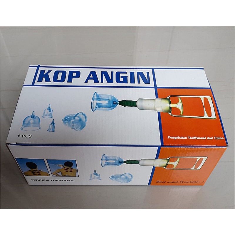 TergacorSet Alat Bekam Kop Tradisional Terapi Masuk Angin Cop Kesehatan Manual Cup isi 6 Tabung Gela