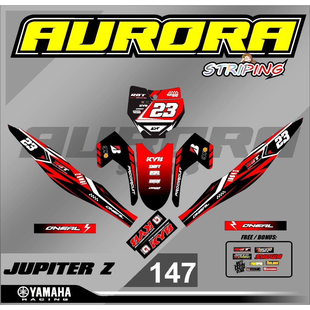 STRIPING RBT JUPITER Z BURHAN RBT BEBEK MODIF SUPERMOTO YZ CRF KLX KX KTM RBT new terbaru terkece te