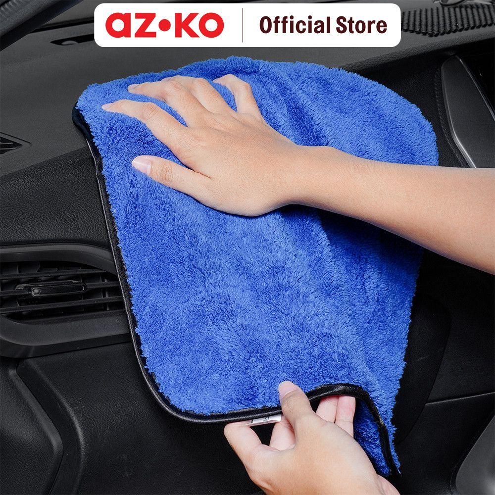 AZKO Proclean Set 3 Pcs Kain Lap Mobil Kain Pembersih Microfiber Perlengkapan Cuci Oto Perawatan Mob