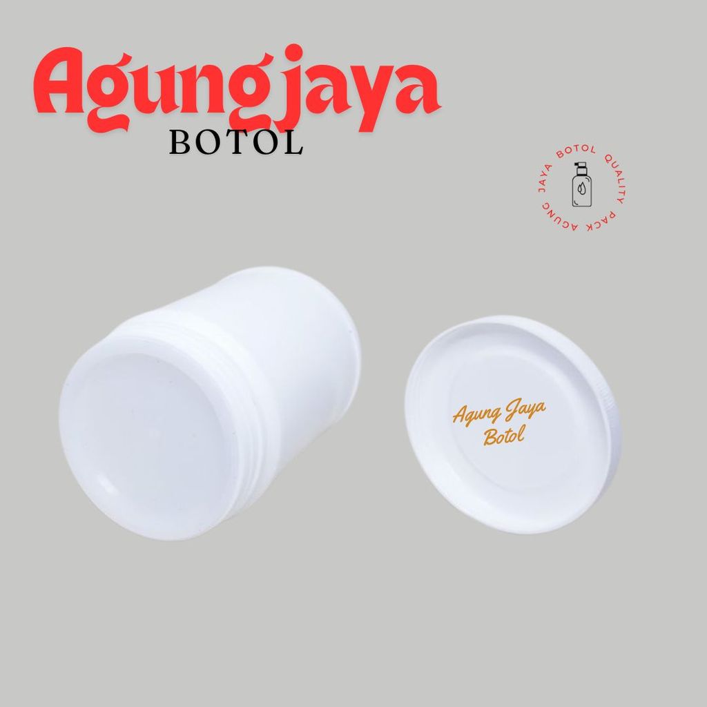 Pot Kosmetik 1000 Gr Putih / Pot Plastik / Pot Lulur / Pot Lulur / Pot Krim / Pot 1000 Gr