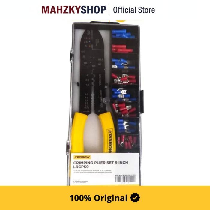 KRISBOW SET TANG CRIMPING 9 INCI LRCPS9 - KUNING