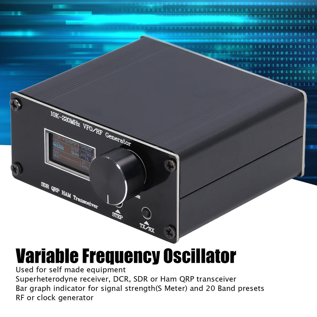 QRP HAM Transceiver QRP HF Transceiver HAM Variable Frequency Oscillator VFO RF Generator 10K‑220MHz