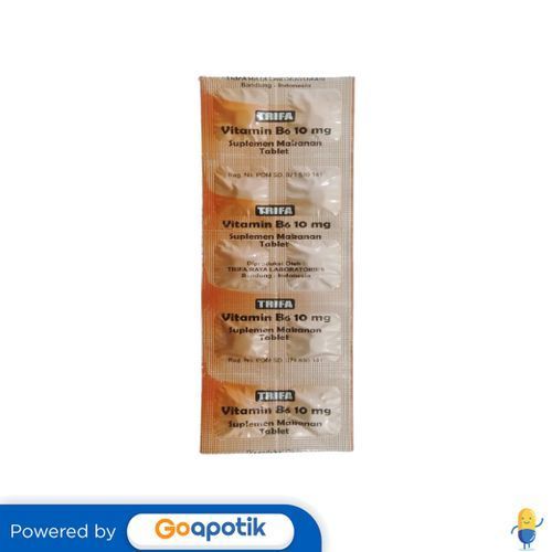 Vitamin B6 Trifa 10 Mg Strip 10 Tablet