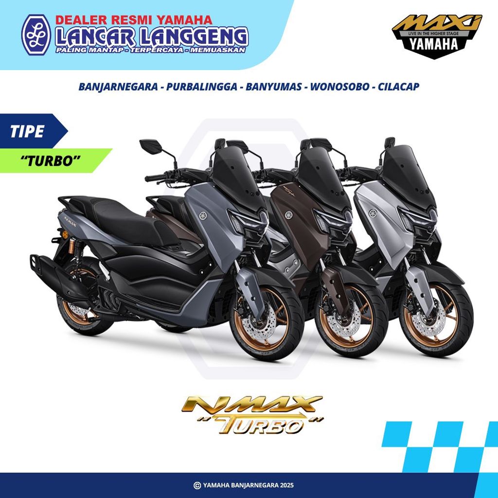 [JAWA TENGAH] NEW NMAX TURBO 2025 | YECVT - NON ABS |YAMAHA LANCAR LANGGENG PURBALINGGA CASH KREDIT