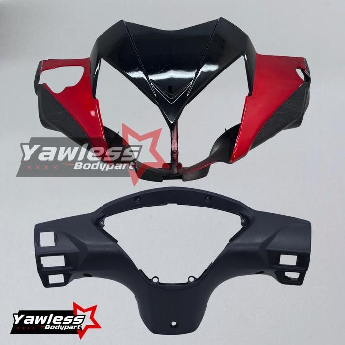 MURAH batok kepala supra x 125 Batman warna merah + Reflektor supra x 125 / batok lampu supra x 125 