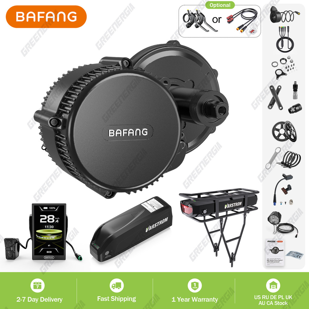 BAFANG 48V 500W Mid Drive Motor Kit 48V BBS02 BBS02B Electric Bicycle Bike Conversion Kits 8fun EBik