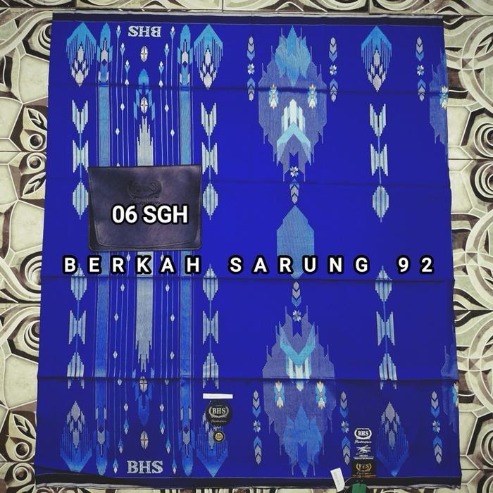 BHS MASTERPIECE GRADE GOLD BLACK SERIES 100% ORIGINAL BHS Sarung Muslim  Motif Mewah Sultan Kotak Ga