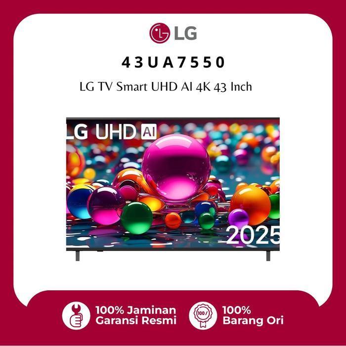 LG 43UA7550 43 Inch Smart TV 4K UHD AI ThinQ HDR10 Magic Remote Netflix YouTube