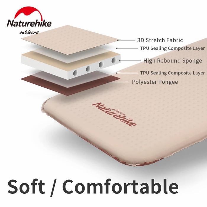 MATRAS SELF INFLATE NATUREHIKE NH21FCD11 - single khaki