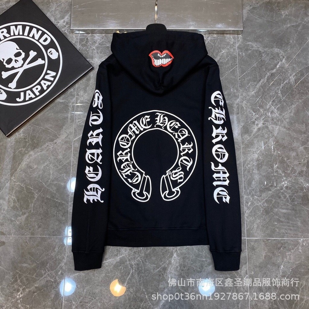[HOODIE] Chrome Hearts New Tabernaemontana Divaricata Arm Printing Men's and Women's Hoodie-1