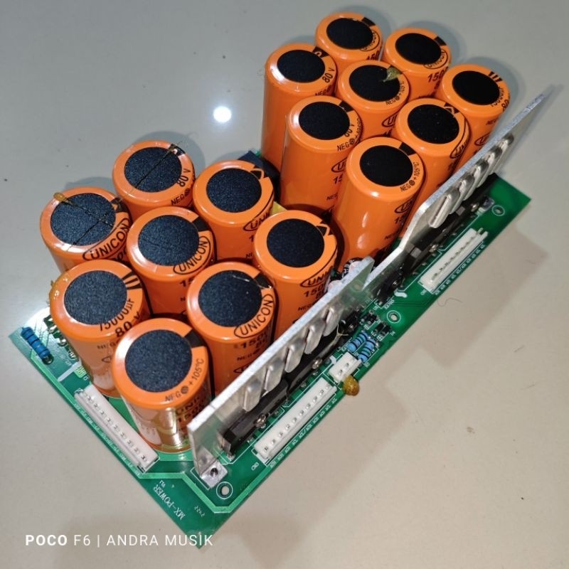 Ashley Fest Kit PSU Power 4 Channel 2u 15000Uf 80v Copotan Power Build Up 4 chanel pabrikan Kondisi 