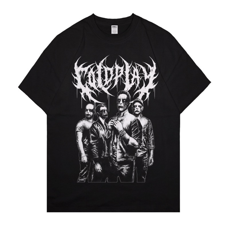 Xtrememerch Coldplay Black Metal Unisex Tee