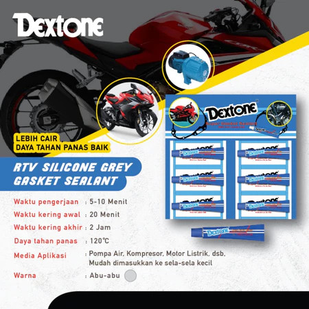 Dextone Super Gasket Sealant/Lem Besi/Lem logam