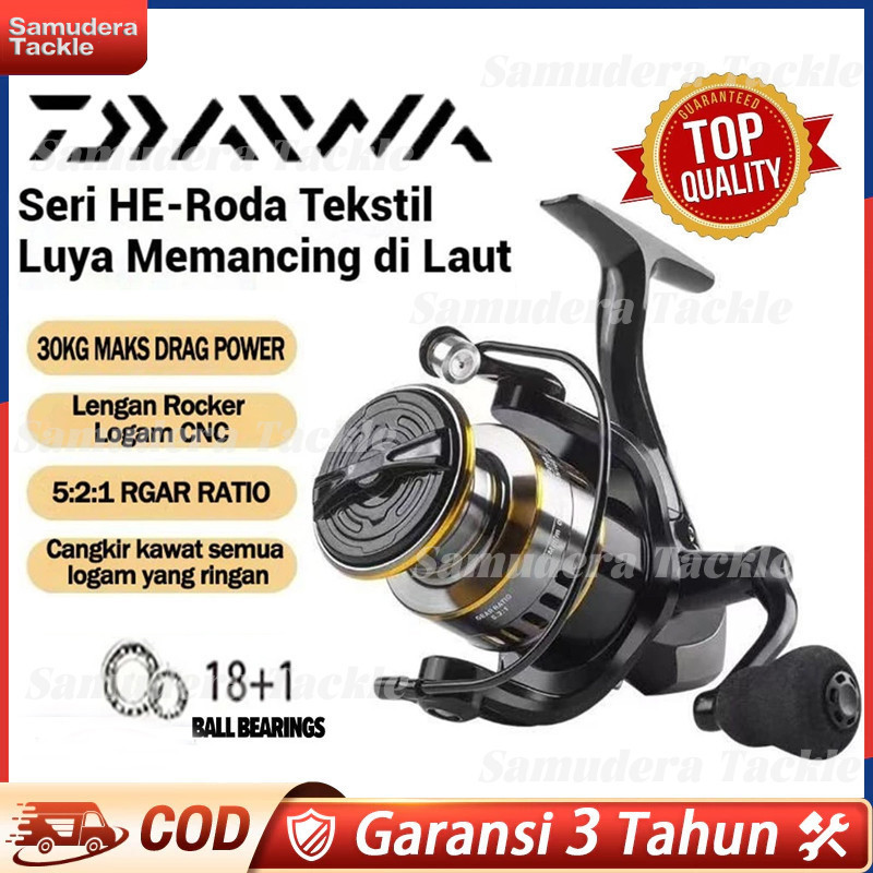 CANDUSHOP DAIWA Reel COD Reel Pancing HE1000 - 7000 30 Kg/ Reel Pancing Murah Kuat / Reel Pancing La