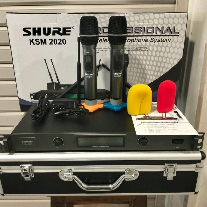 MIC WIRELESS SHURE KSM 2020 / KSM2020 2 MIC HANDLE NEW FREE BUSA MIC