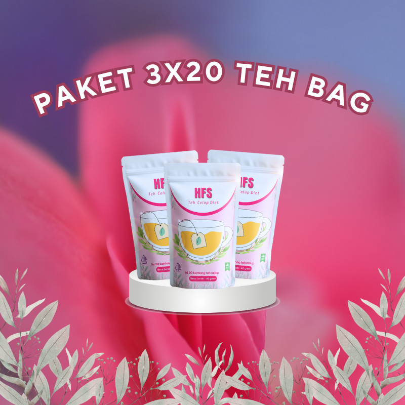 [ MURAH 3 POUCH ]  Slimming Tea | Teh Pelangsing | Bakar Lemak | Diet & Detox | HS