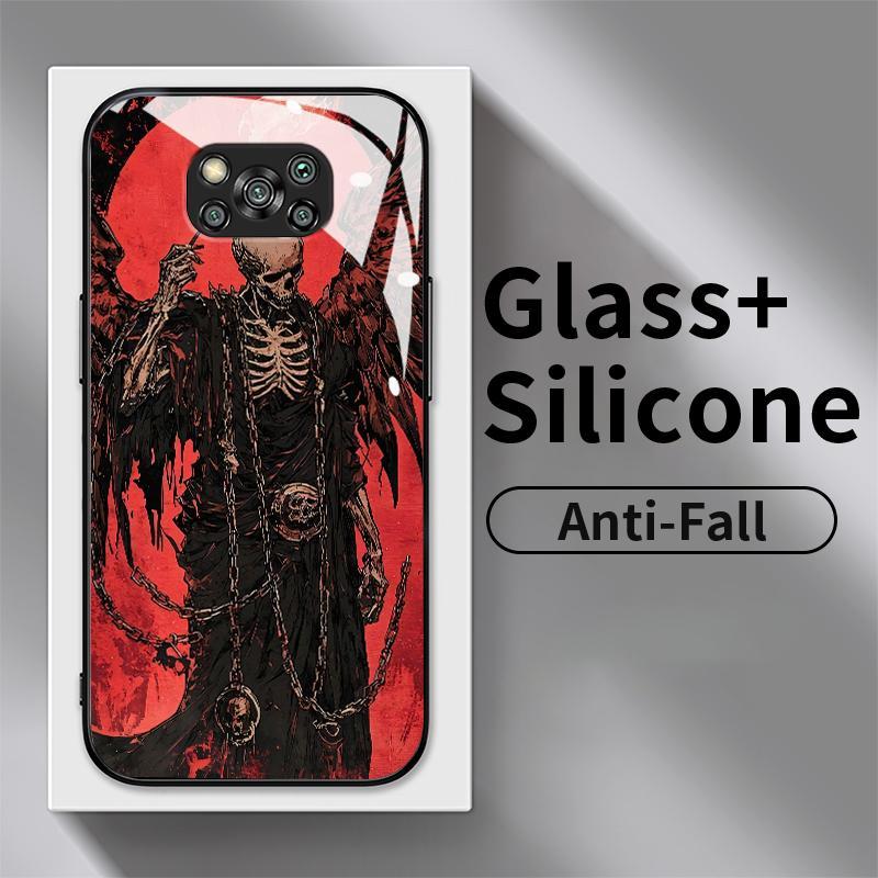 Case Xiaomi POCO X3 NFC M3 Pro X5 5G M4 4G C31 C55 C65 M2 M5s M6 Tempered Glass Silicone Back Menaku