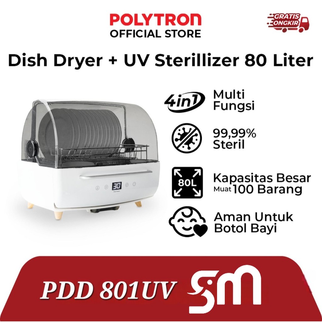 Dish Dryer Polytron PDD 801UV UV Sterilizer PDD801UV Kitchenmatte