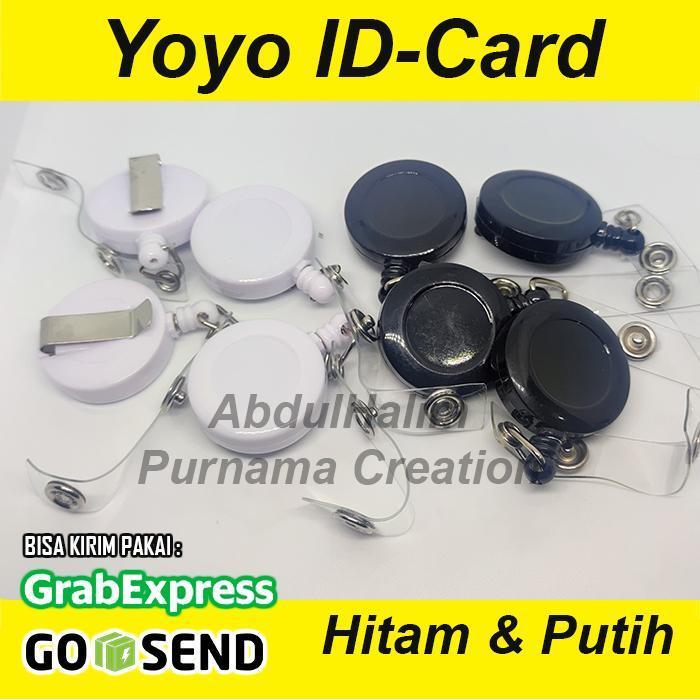 READYY Yoyo IDCard ID Card Polos Hitam & Putih - Hitam