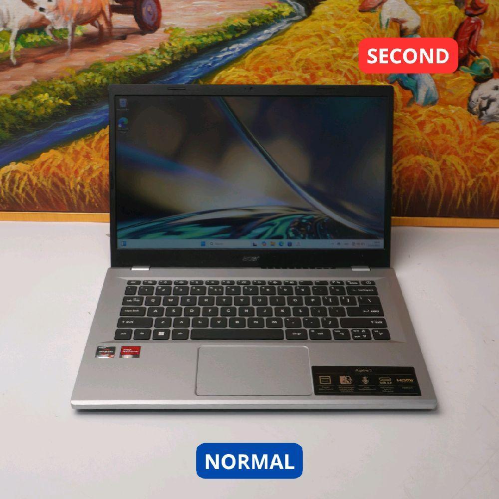ACER ASPIRE A314-23M AMD RYZEN 3 7320U 8GB (14") LAPTOP SECOND ORIGINAL SINAR MUTIARA CELL