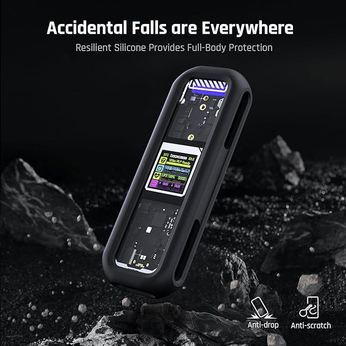 DOCKCASE  SSD Enclosure Case Full-Body Resilient Silicone Protective Case