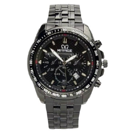 Jam Tangan Pria Mirage 8535 Full Hitam