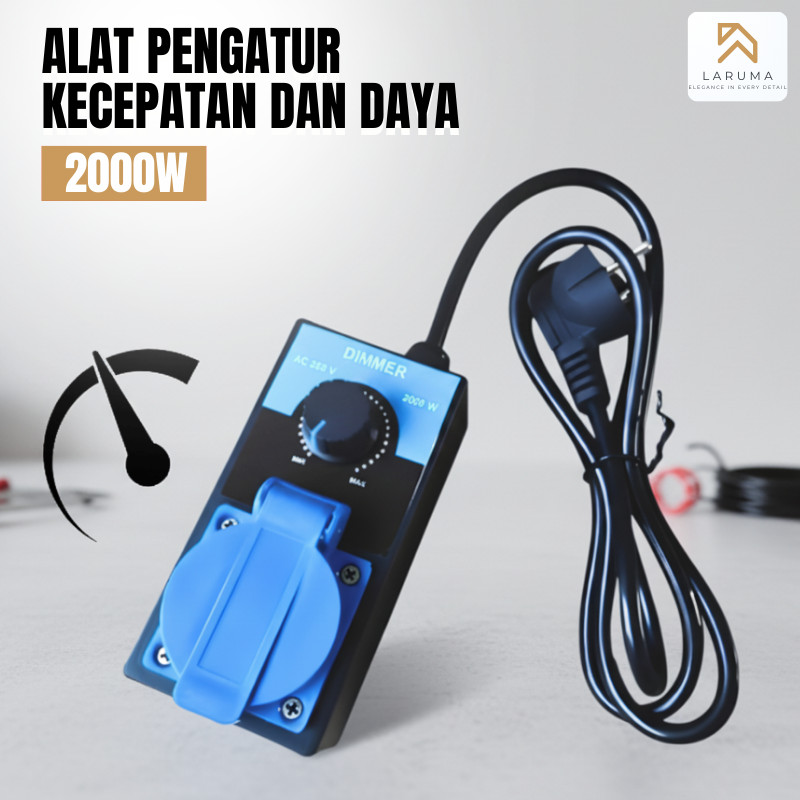 Dimmer Speed Control 2000W Pengatur Kecepatan Gerinda Dimmer Gerinda 2000 Watt AC 220V