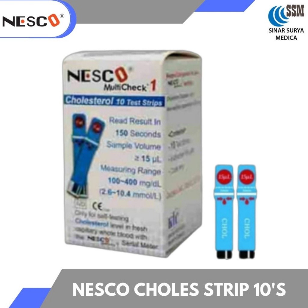 Strip Kolesterol Nesco / strip tes kolesterol / strip nesco cholesterol