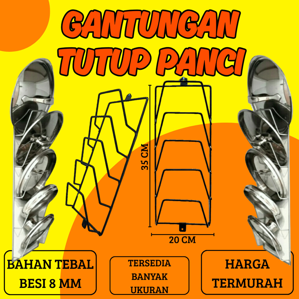 Rak Tutup Panci Rak Gantung Panci Berkualitas