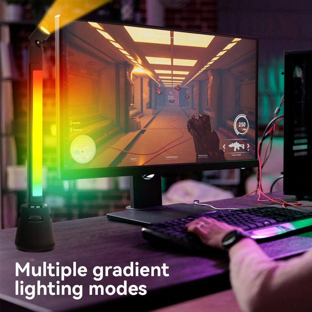 RGB Light Bar Bluetooth Speaker Music Sync LED Lights Bars USB ristmas Party Game Sound Pickup RGB a