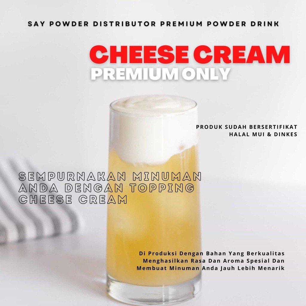 CREAM CHEESE 250 GR PREMIUM CREAM CHEESE Powder  Bubuk CREAM CHEESE CREAM CHEESE Bubuk