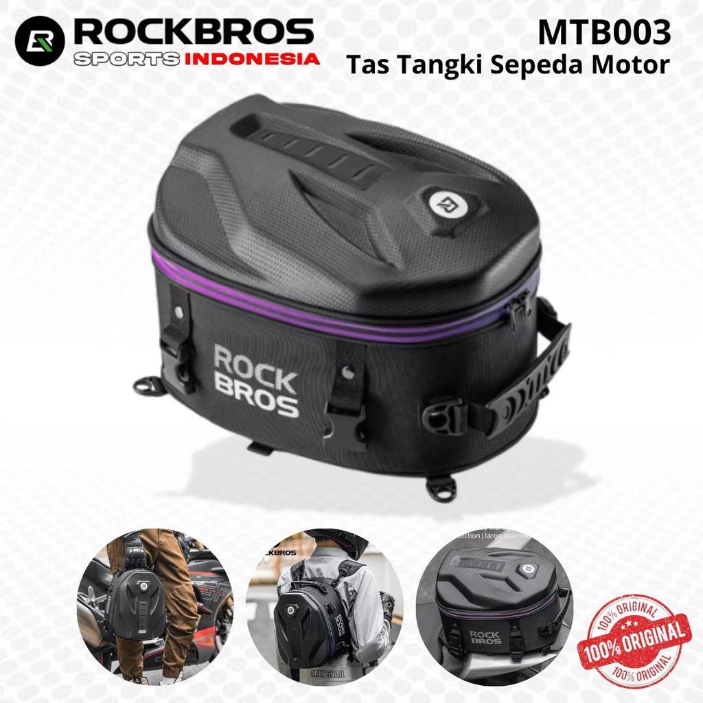 ROCKBROS MTB003 Tas Rak Bagasi Belakang Sepeda Motor Multifungsi Tas Travel Motor Ringan Anti Air Ta