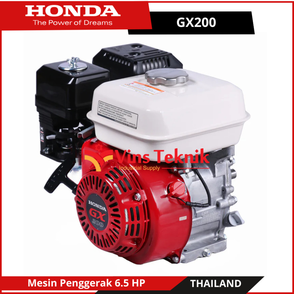 Mesin Penggerak Serbaguna Engine Bensin 6.5HP HONDA GX200 GX 200 THAILAND