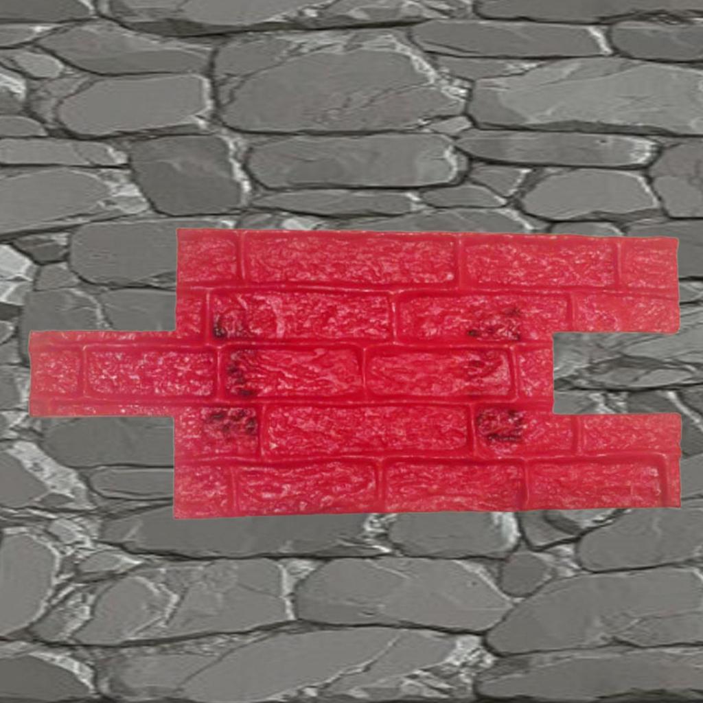 Realistic Texture Concrete Stamp Sturdy for Wall or Ground Outdoor Stone Forms Polyurethane Floor Co