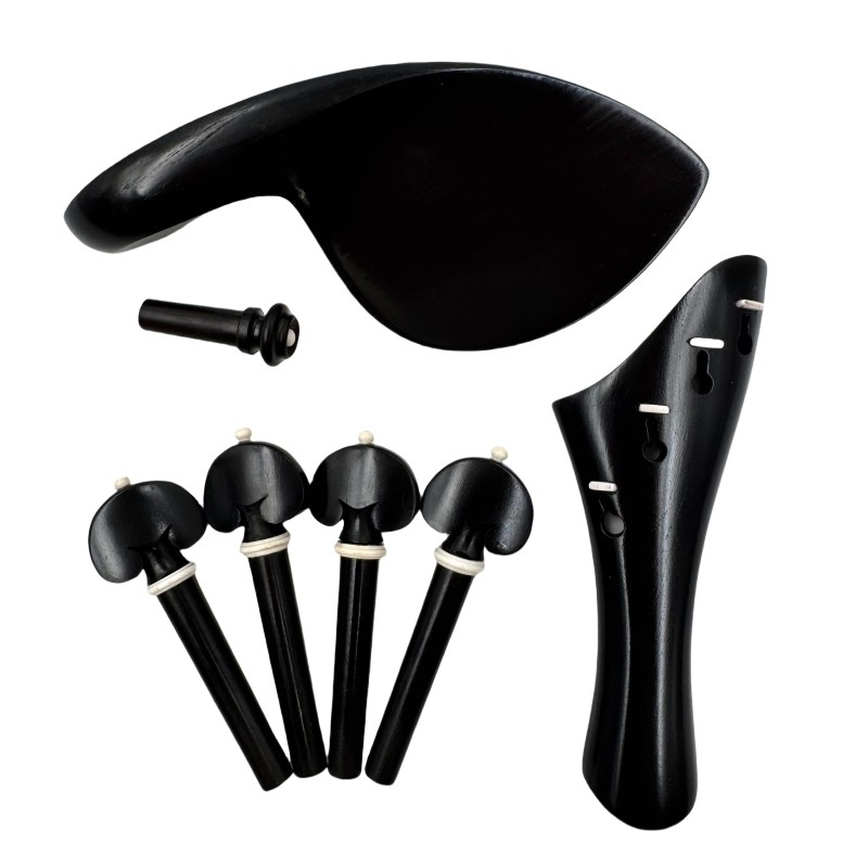 Fashion violin 44 accessories Ebony Violin Fitttings Violin Tailpiece Violin Chinrest Violin Pegs Vi