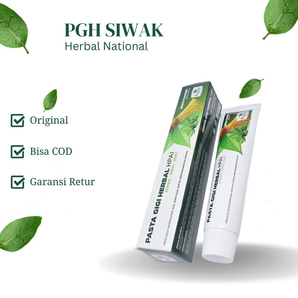 PGH ORIGINAL HNI HPAI Original PASTA GIGI HERBAL Hni  Bpom | PGH SIWAK - Odol