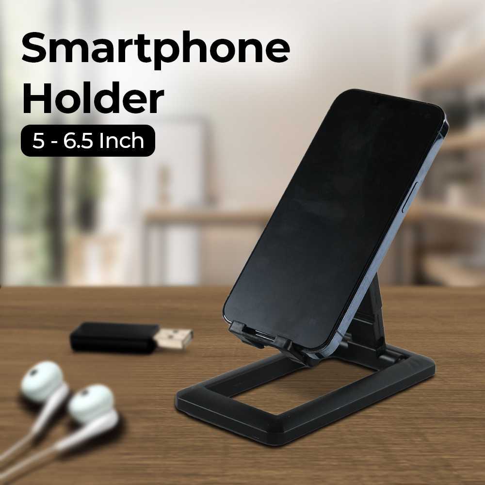 COD Stand Phone Holder Dudukan Tempat HP Smartphone Di Meja Lantai Model Lipat Fleksibel Portable Ba