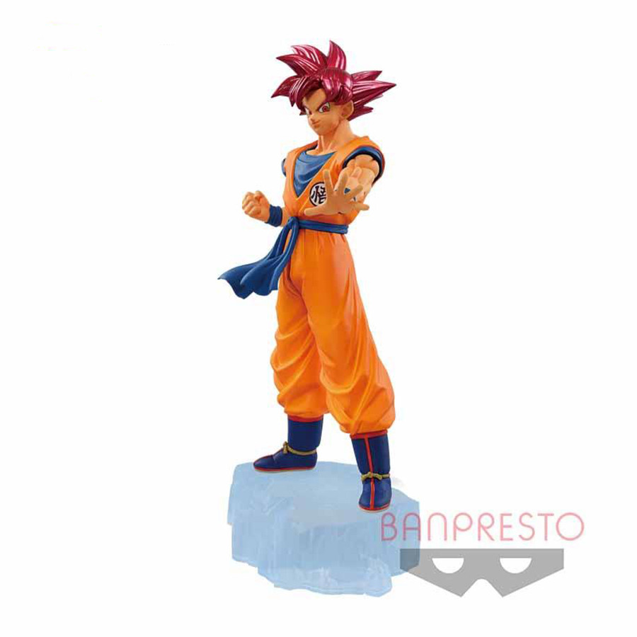Original Banpresto Dragon Ball Dokkan Battle 7th Anniversary SSG Goku Vegeta Action Figure Collectib