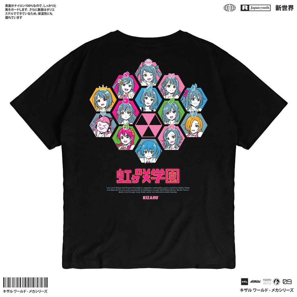 Kaos Pria KIZARU Kaos Anime LOVE LIVE IDOL