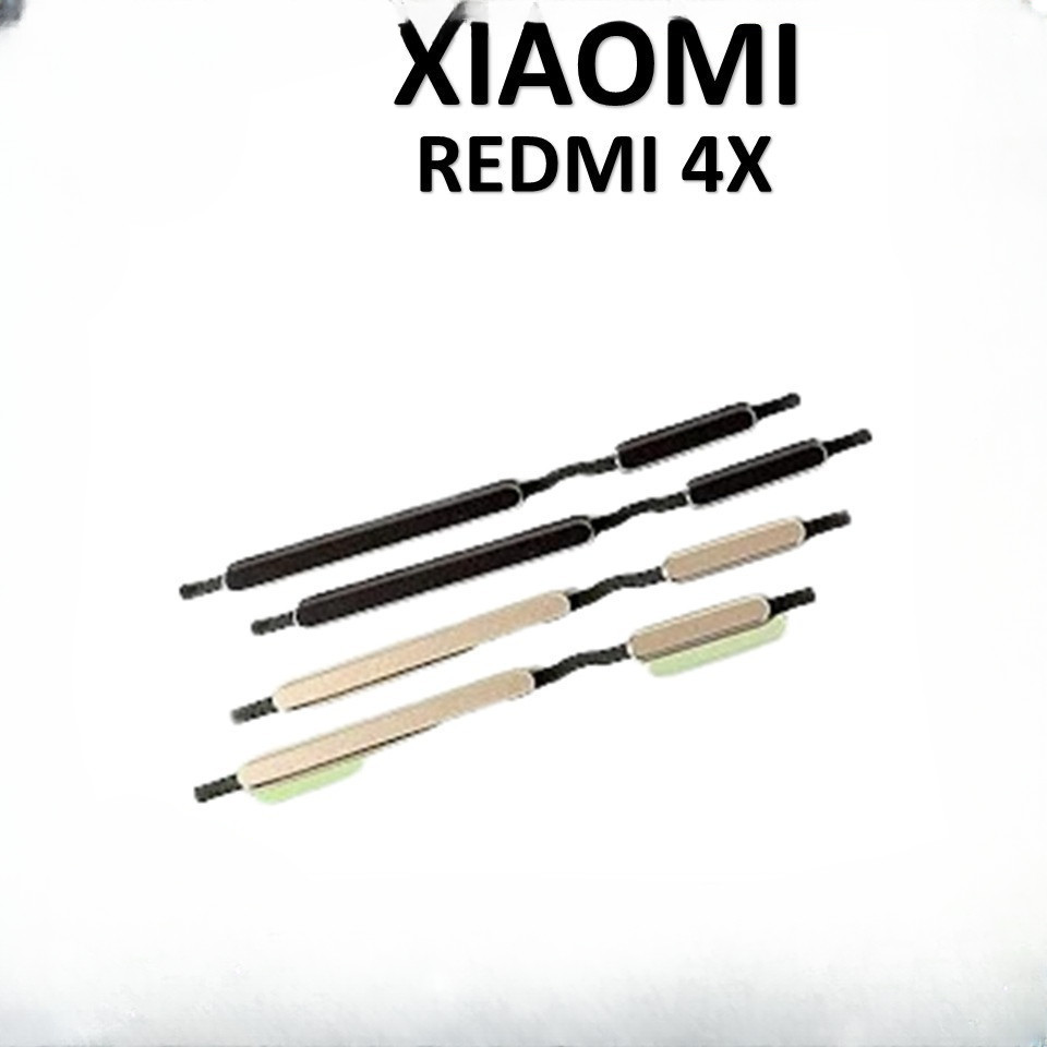 Keypad Tombol Power + Volume Luar Xiaomi Redmi 4X Sparepart | Pencetan HP Siap Pasang (PNP)