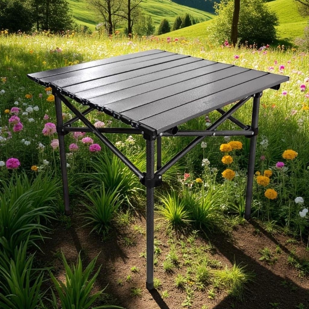 Taffsport Meja Camping Lipat Outdoor Meja Kemping Kursi Lipat Set Meja Lipat Outdoor Portable