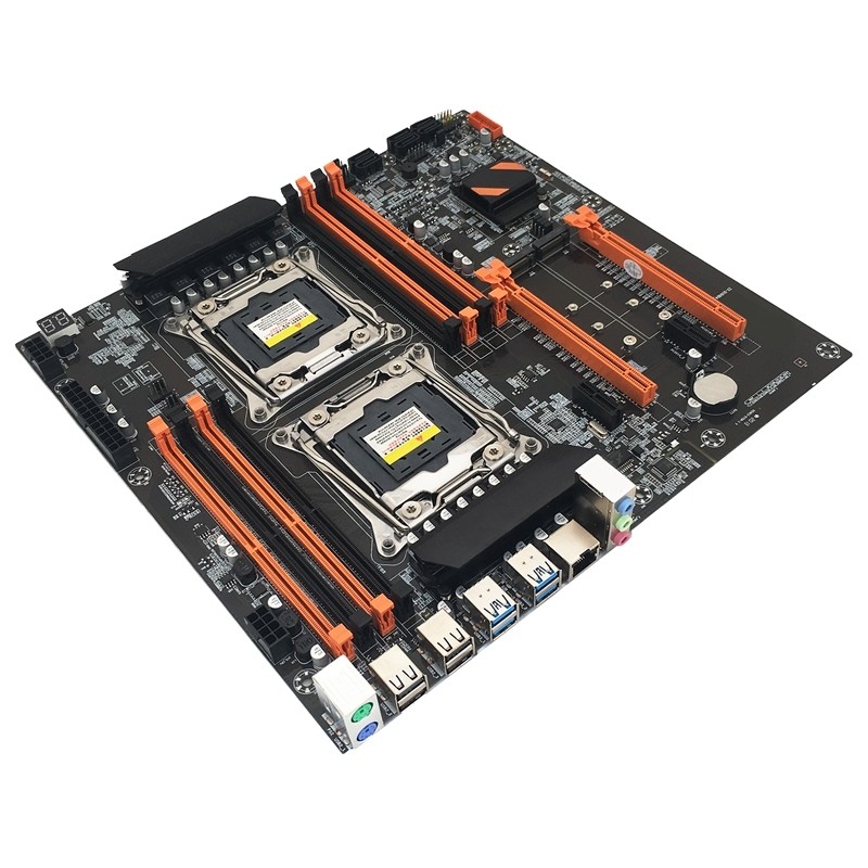 X99 Dual CPU Motherboard X99 Motherboard LGA 2011 v3 EATX USB30 SATA With Dual Xeon E5 2686V4 Dual M